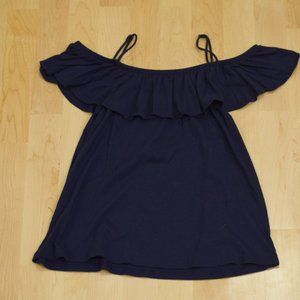 Lily Pulitzer Tamiami navy blue top